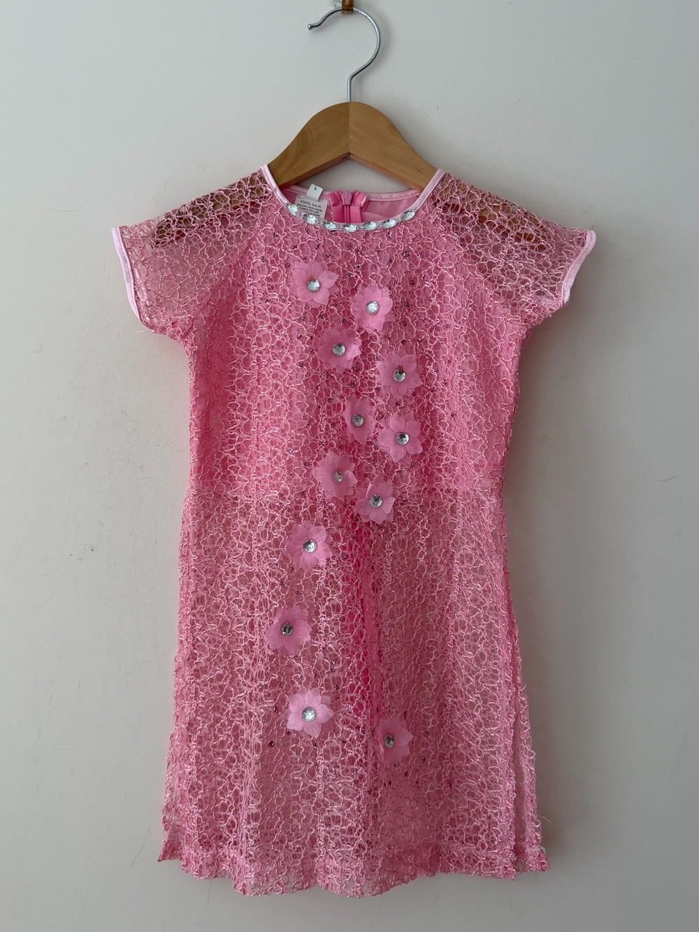 VINTAGE Y2K 100% Silk Quintessential Pop Princess Bedazzled Statement Tunic Top